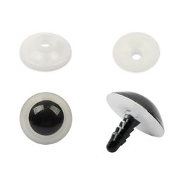 HobbyBe PGKS-22 Глаза кристальные с фиксатором d 22 мм 5 х 2 шт. белый