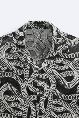 KONTRAST JACQUARD GOMLEK - Zara фото 8