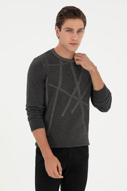 Мужской свитер антрацитового цвета