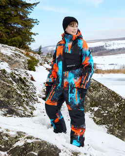 Комбинезон 8з1525 оранж/черный