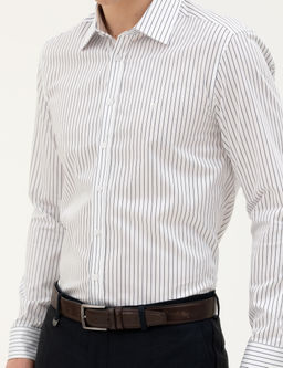 Lacivert Slim Fit Uzun Kollu G_mlek