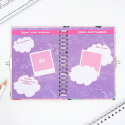 Анкета в твердой обложке на замочке Дружба навсегда, А6 40 л - Artfox фото 6