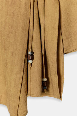 CHAQUETA CRUZADA CORD?N / Mostaza - Zara фото 7