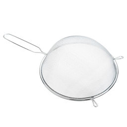 _Сито метал с ободом и ручкой 20 см, хром, арт. FY-020, 886-017