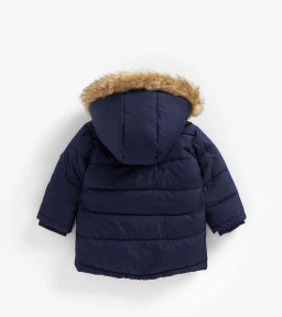 mothercare / Парка стеганая с подкладкой из искусственного меха  фото 2