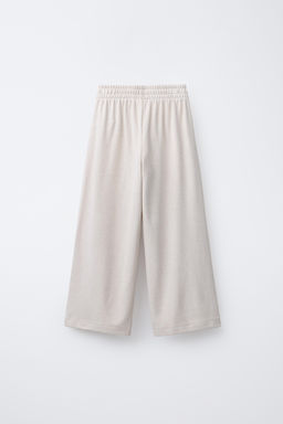 PANTAL?N WIDE LEG SOFT TOUCH / Crudo