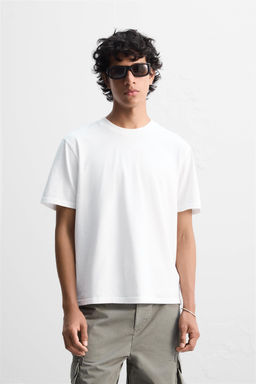REGULAR FIT MEDIUM WEIGHT T-SHIRT - Zara фото 2