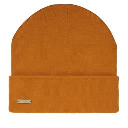 Шапка SEEBERGER арт. 18308-0 TURN-UP BEANIE (желтый)