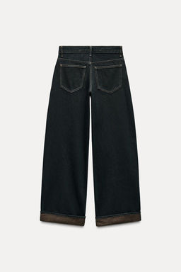 JEANS TRF RELAXED MINI FOLD UP LOW RISE - Zara фото 8