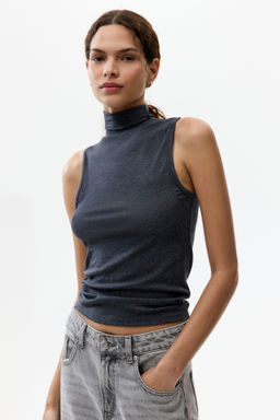 Top con cuello perkins - H&m фото 4