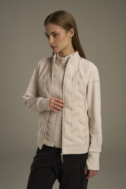 Жилет утепленный комбинированный Бежевый ANTA RUNNING Fleece Vest