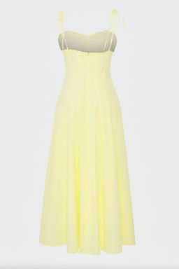 Koyu Bordo Belden Ac?lan Dokuma Maxi Elbise TWOSS25EL00870 - Trendyolmilla фото 6