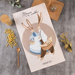 Полотенце Этель Тепла и любви 40х73 см, 100% хл, саржа 190 гр/м2  фото 6