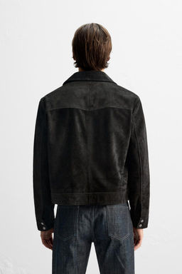 CROPPED SUEDE JACKET - Zara фото 3