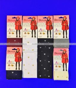 Цена за 10 шт. Dover (Алиса) колготки детские школьные СЕРДЕЧКИ арт. 2083 134-140  фото 3