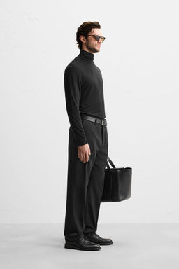 TEXTURED WOOL BLEND TROUSERS - Zara фото 4