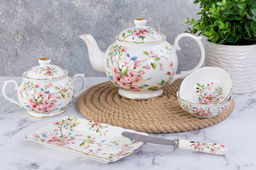 Сахарница 380 мл 15,5*10*10 см Яблоневый цвет на белом NEW BONE CHINA - Elan gallery фото 5