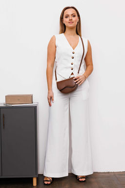 Жилет AURA 2145-164 молочный