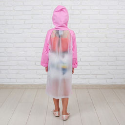 Дождевик детский Гуляем под дождём, розовый, M, виды МИКС - Simaland фото 3