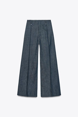 ZW COLLECTION WIDE-LEG HIGH-WAIST JEANS - Zara фото 35