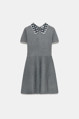CONTRAST COLLAR DRESS - Zara фото 4