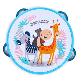Игрушка музыкальная Бубен. Зверята, 8 металлических бубенцов, МИКС - Simaland фото 2