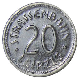20 пфеннигов 1918 года Транспортный нотгельд  Лейпциг
