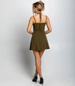 Платье #КТ802 (14), хаки - Dommod фото 4