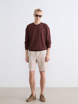 Bisiklet Yaka Erkek Sweatshirt