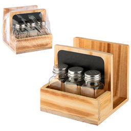 Набор для сервировки 4 предмета Mallony Insalato 3 ёмкост для специй подстав-держате салфеток 110657