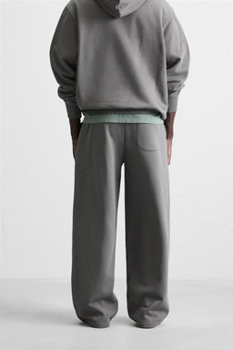 WIDE-LEG JOGGER TROUSERS - Zara фото 22