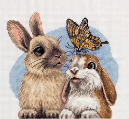 Klart набор для вышивания 8-522 Пушистые друзья 17.5 х 19 см