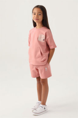 Розовый пижамный комплект для девочки - U.s. polo assn фото 3
