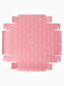 Цена за 2 шт. Коробка подарочная Розовый бант, 23.5?20.5?5.5 см