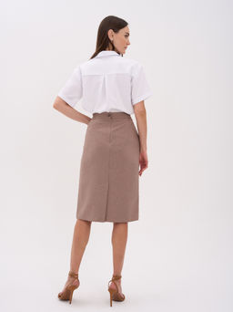 льняная юбка ЛЕН с ВИСКОЗОЙ - Трика фото 3