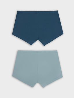 Трусы боксеры мужские в наборе, 2 шт сланец +морская волна 411122-2