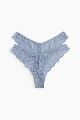 2-pack lace Brazilian briefs - H&m фото 5