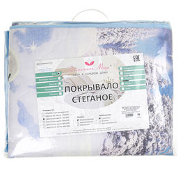 Покрывало стеганое Верность 240х215см, спальное место 160см, бязь набивная Комфорт 121г/м2, хлопок 100%, многоигольная стежка, наполнитель синтепон 70гр, подкладка бязь отбеленная 121г/м2, Домашняя мода (Россия)  фото 8