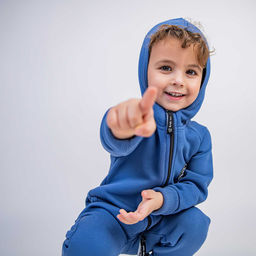 Комбинезон с карманами Деним утепленный - Bungly фото 8