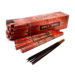 Благовония HEM sq Amber-Sandal амбер сандал уп-25шт 8 палочек