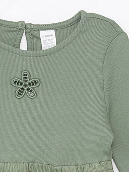 Bisiklet Yaka Uzun Kollu K?z Bebek Elbise - Waikiki фото 3