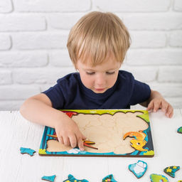 Рамка - вкладыш «Прогулка с динозаврами», 20 деталей