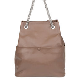 Y9810 d.apricot, женская кожаная сумка "Chain strap" Barcelo Biagi