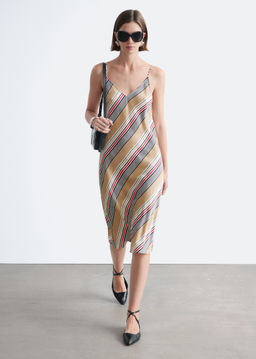 Vestido midi lencero de sat?n - H&m фото 7