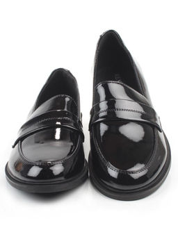 03-DCO163-1 BLACK Лоферы женские (натуральная кожа)