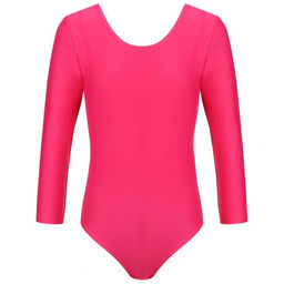 Купальник гимнастический Grace Dance, с длинным рукавом, р. 42, цвет малина  фото 3