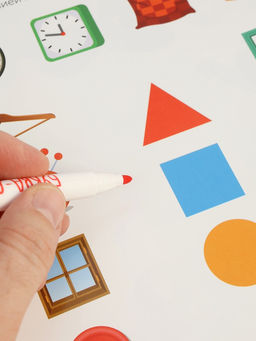 Книга с маркером «Многоразовая развивающая тетрадь», 2-4 года, 44 стр.