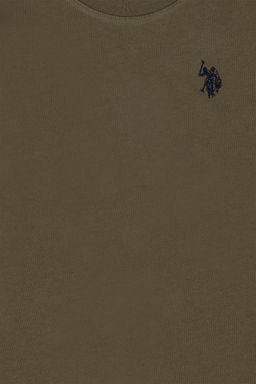 Базовый свитшот цвета хаки для мальчика - U.s. polo assn фото 3