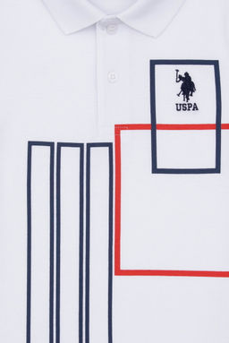 Erkek _ocuk Beyaz Polo Yaka Ti__rt Sepette S_rpriz _ndirim