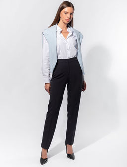 Прямая блузка из хлопка с добавлением ПЭ